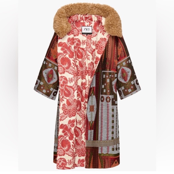 ZARA ATELIER JACQUARD COAT LIMITED EDITION - Picture 6 of 10